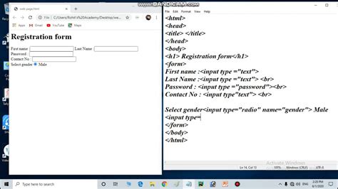 HTML Form Code Example に対する画像結果