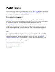 Image result for Python Pyplot Definition