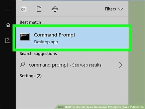 Python Command-Prompt に対する画像結果