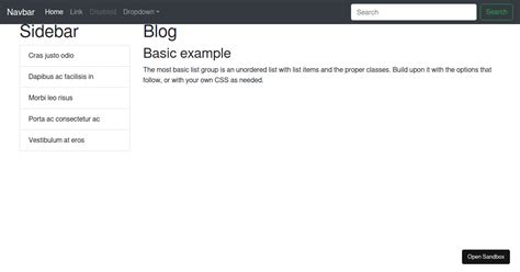 Image result for Bootstrap Sidebar Source Code