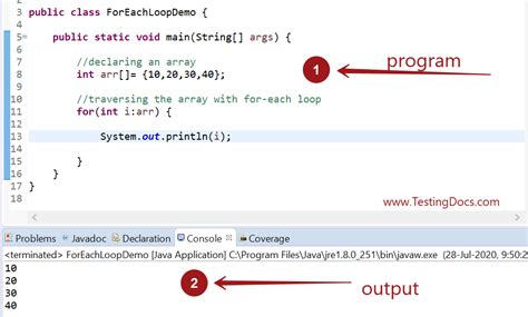 Image result for For Loop Array Java