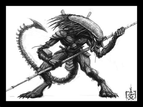 Image result for Alien Predator Hybrid