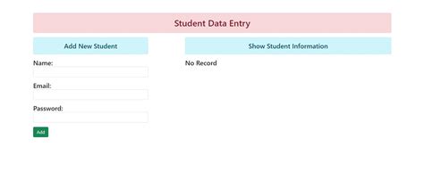 Image result for Data Entry Student Table JavaScript