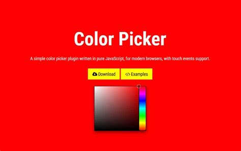 Image result for JavaScript Color Picker