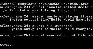 Afbeeldingsresultaten voor Syntax Error Java