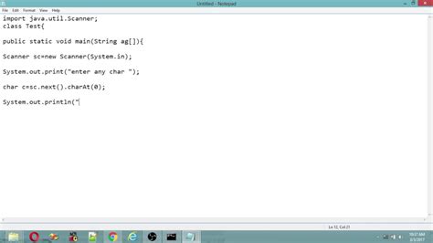 Toradh íomhá ar Using Character Inputs in Java Code