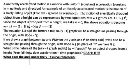 Image result for Uniform Accelerated Motion Example