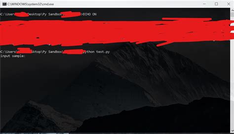 Python Command-Prompt に対する画像結果