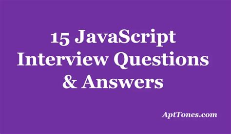 Image result for Common JavaScript Interview Questions