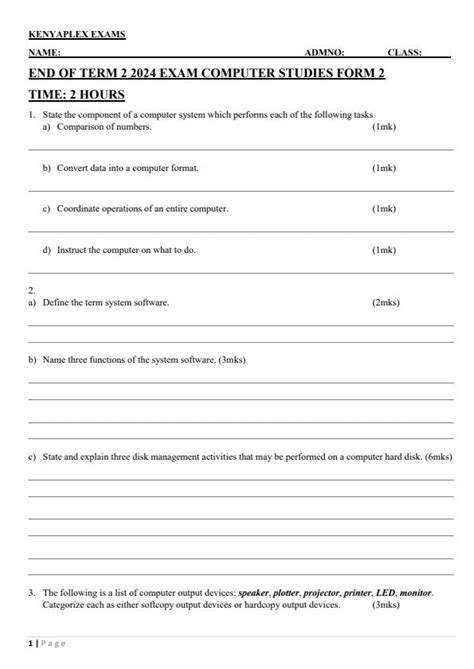 Toradh íomhá ar Form 2 Computer Lessons