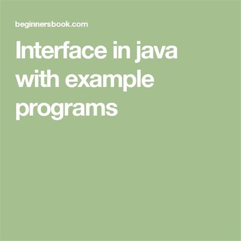 Image result for Java Interface File Example