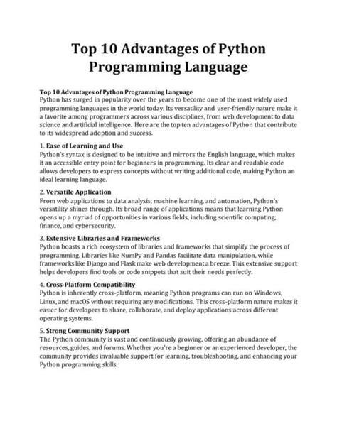Benefits of Using Python Programming Language に対する画像結果