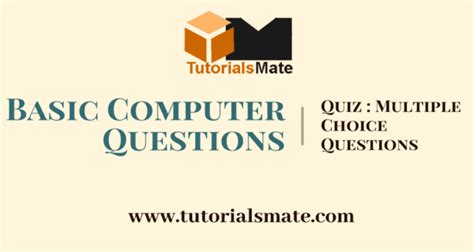 Toradh íomhá ar Basic Computer Knowledge Questions PDF