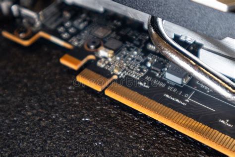 Gpu Graphics Card Close-up, PC Hardware Details Stock Photo - Image of ...
