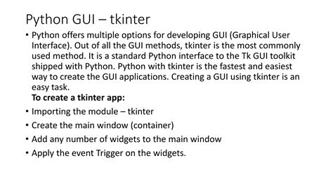 Image result for Python Graphical Interface Library