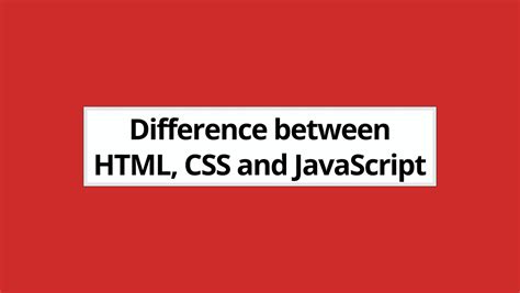 Image result for What Is the Difference Between HTML and JavaScript