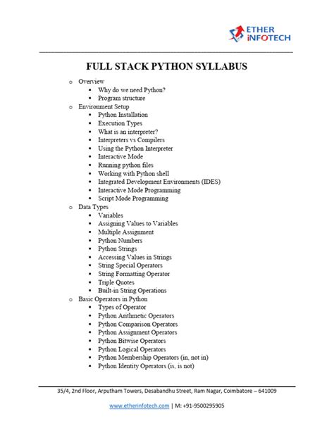Image result for Python Full-Stack Developer Syllabus.pdf