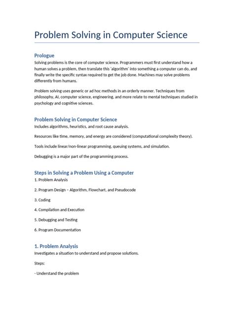 Toradh íomhá ar Problem Solving Computer Programming Basics