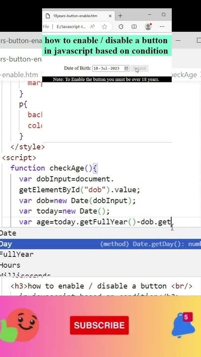 Image result for Button Disabling in JavaScript