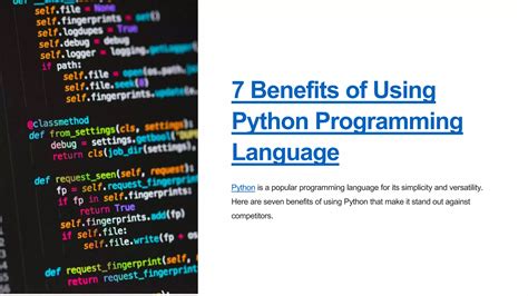 Benefits of Using Python Programming Language に対する画像結果
