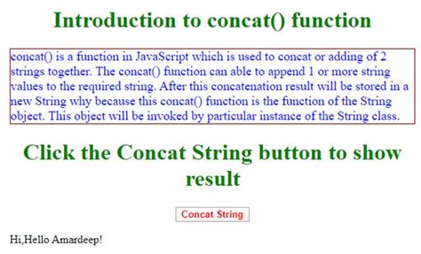 Image result for String Concatenation JavaScript