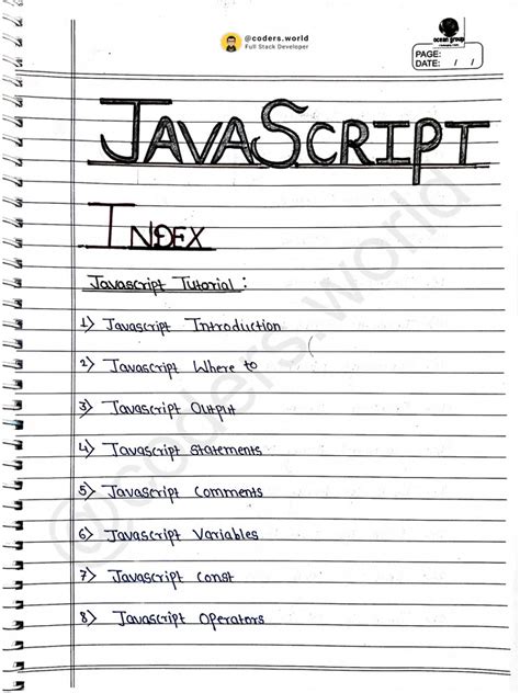 Bildergebnis für JavaScript Short Notes PDF