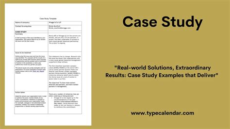 Image result for Case Study Format Example