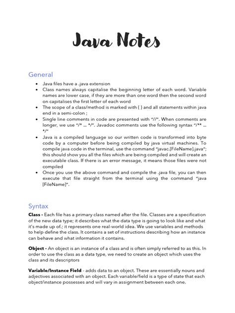 Image result for Java Note PDF Base Code