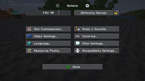 Toradh íomhá ar Minecraft Java Options Menu
