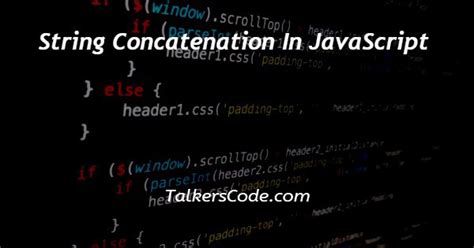 Image result for String Concatenation JavaScript