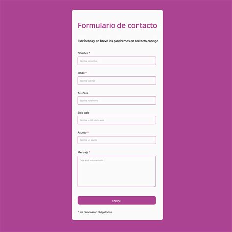 Afbeeldingsresultaten voor Formulario Con HTML/CSS Y JavaScript