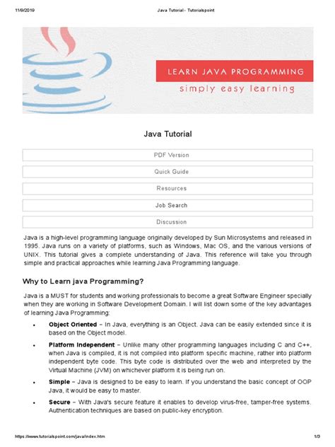 Image result for Java Tutorial Tutorials Point
