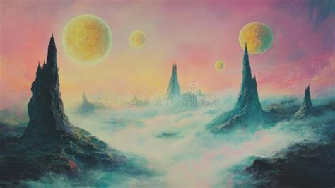 Toradh íomhá ar Alien Landscape Paintings
