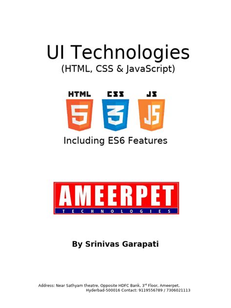 Image result for Syntax for HTML CSS and JavaScript Notes.pdf
