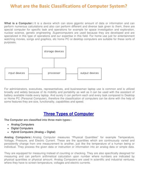 Image result for Classification of Computer Systems