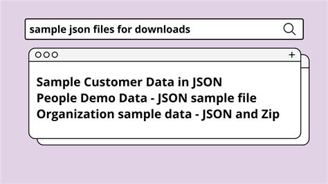 JSON File Example に対する画像結果