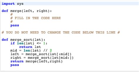 Toradh íomhá ar Merge Sort Python Full Code