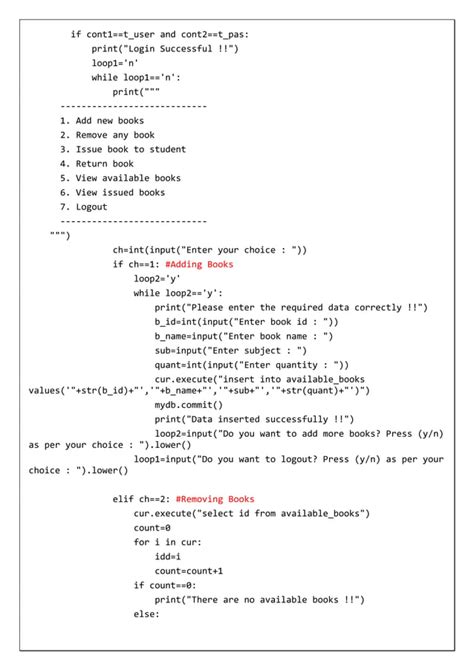 Image result for Class 12 CS Project Python and SQL