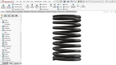 Bildergebnis für SolidWorks Spring Design Tutorial