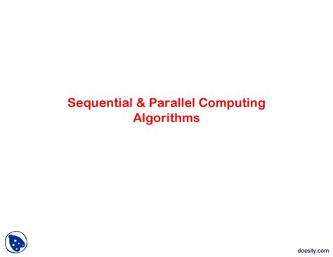Image result for Parallel Computing Algorithms
