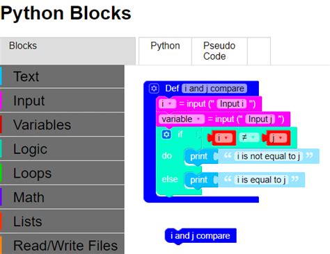 Code Block Tutorial Python に対する画像結果