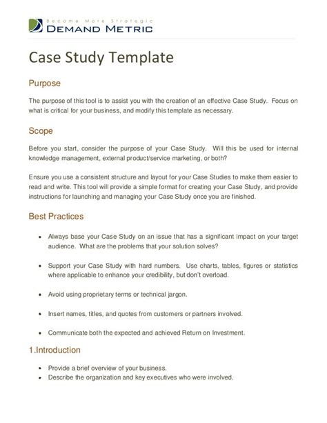 Image result for Case Study Format Example