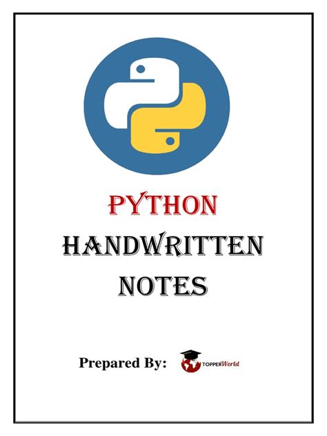 Image result for Python Complete Notes PDF