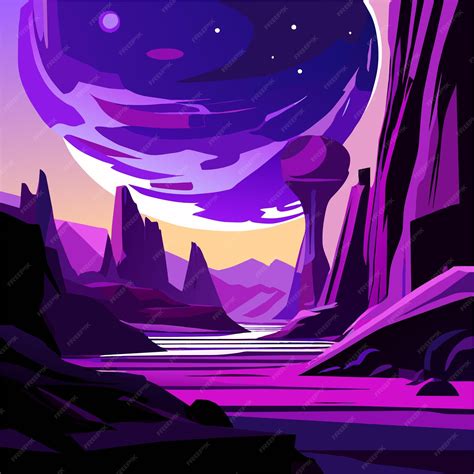 Image result for Alien World Vector Landscape