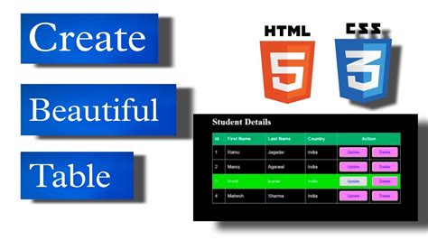 Image result for JavaScript Table CSS Beautiful