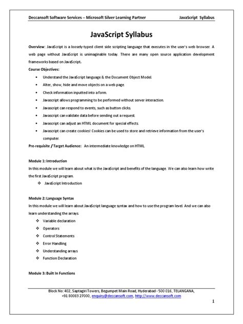 Image result for HTML CSS JavaScript Syllabus