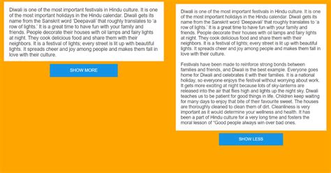 Image result for ReadMore Button in JavaScript