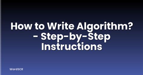 Image result for How to Write Basic Algorithm