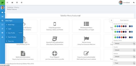 Image result for Bootstrap Sidebar Source Code