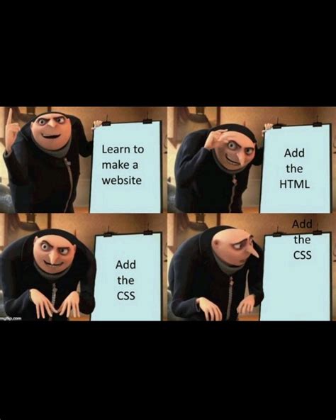 Image result for HTML CSS JavaScript Dragons Meme